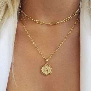 MOOHAM Dainty Gold Necklace