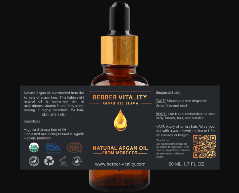 Berber-Vitality Natural Argan Oil