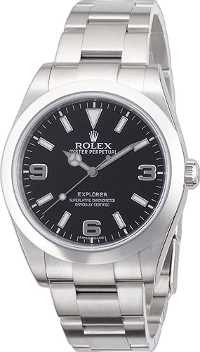 Explorer Black Dial Stainless